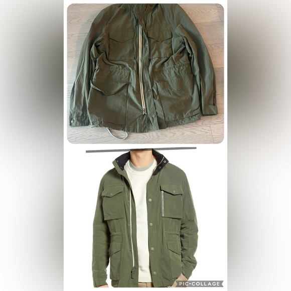 Faherty Green Military Field Jacket - Picture 1 of 7